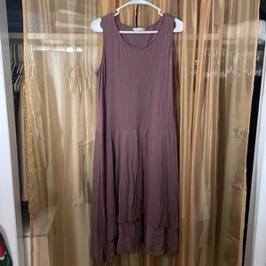 Purple layered flowy dress